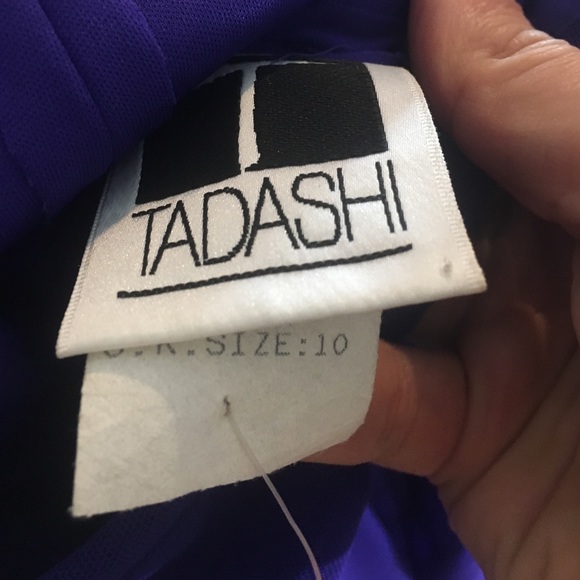 💙Royal Blue Haltar High Low Tadashi dress size 10 - Picture 2 of 3